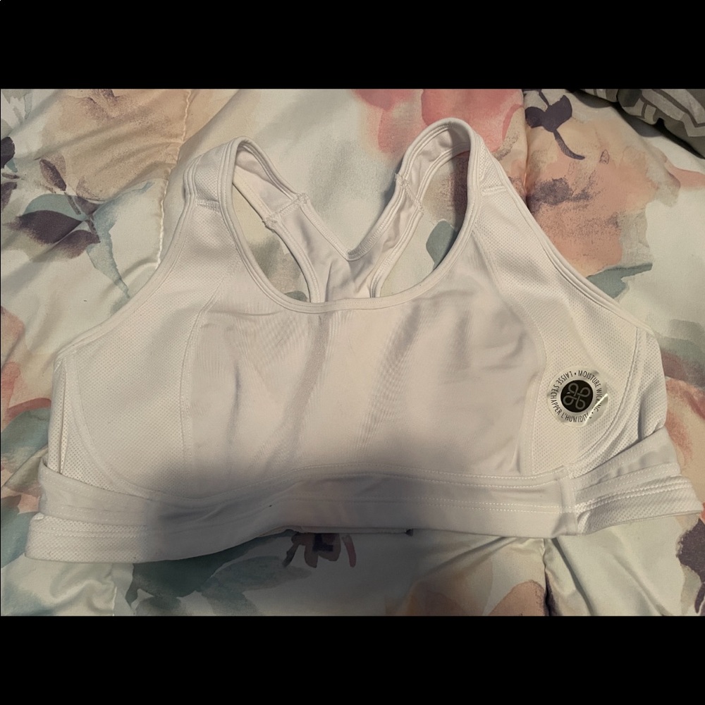 White XL High Impact Sports Bra